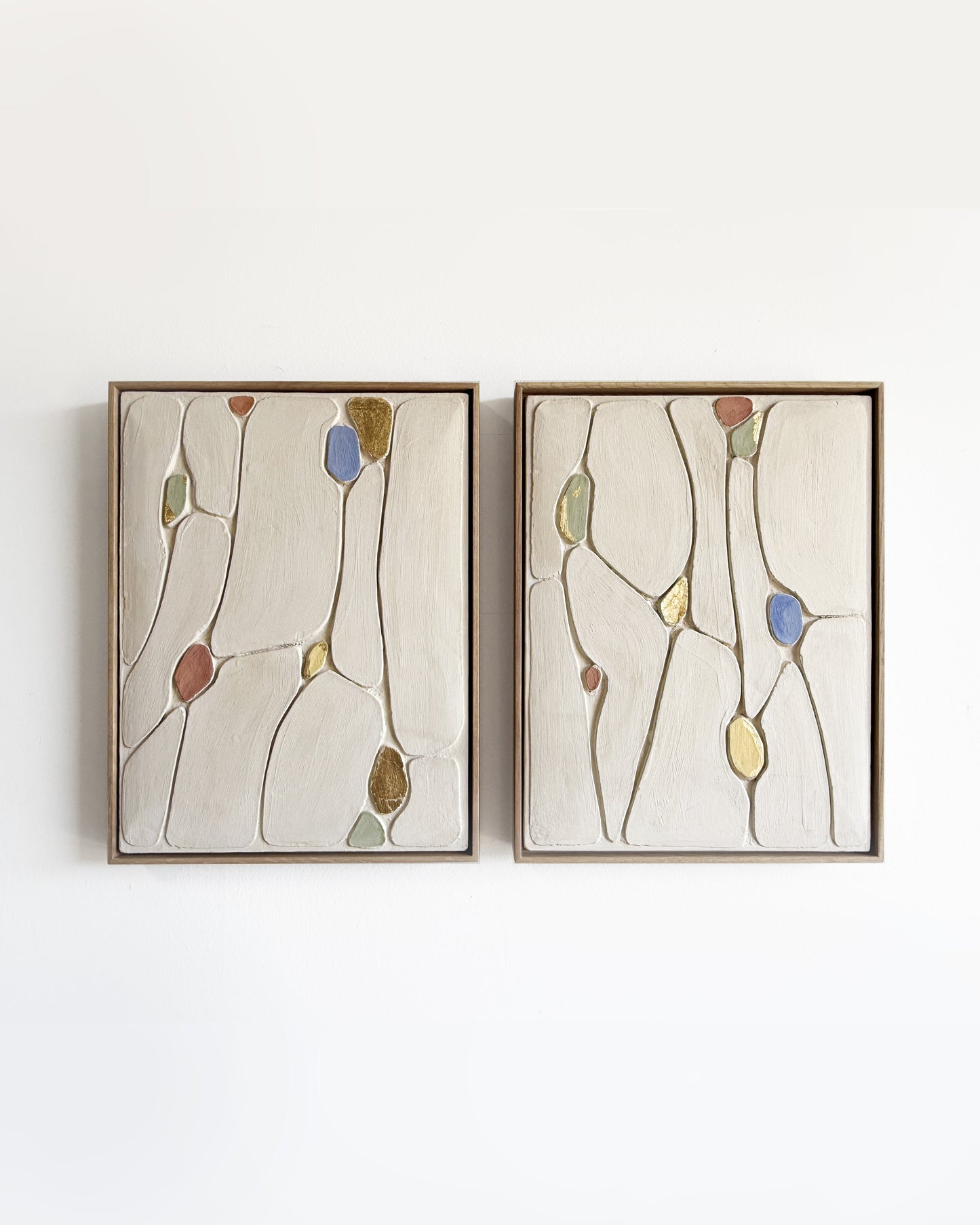 Flowing Pebbles 1 - Diptych