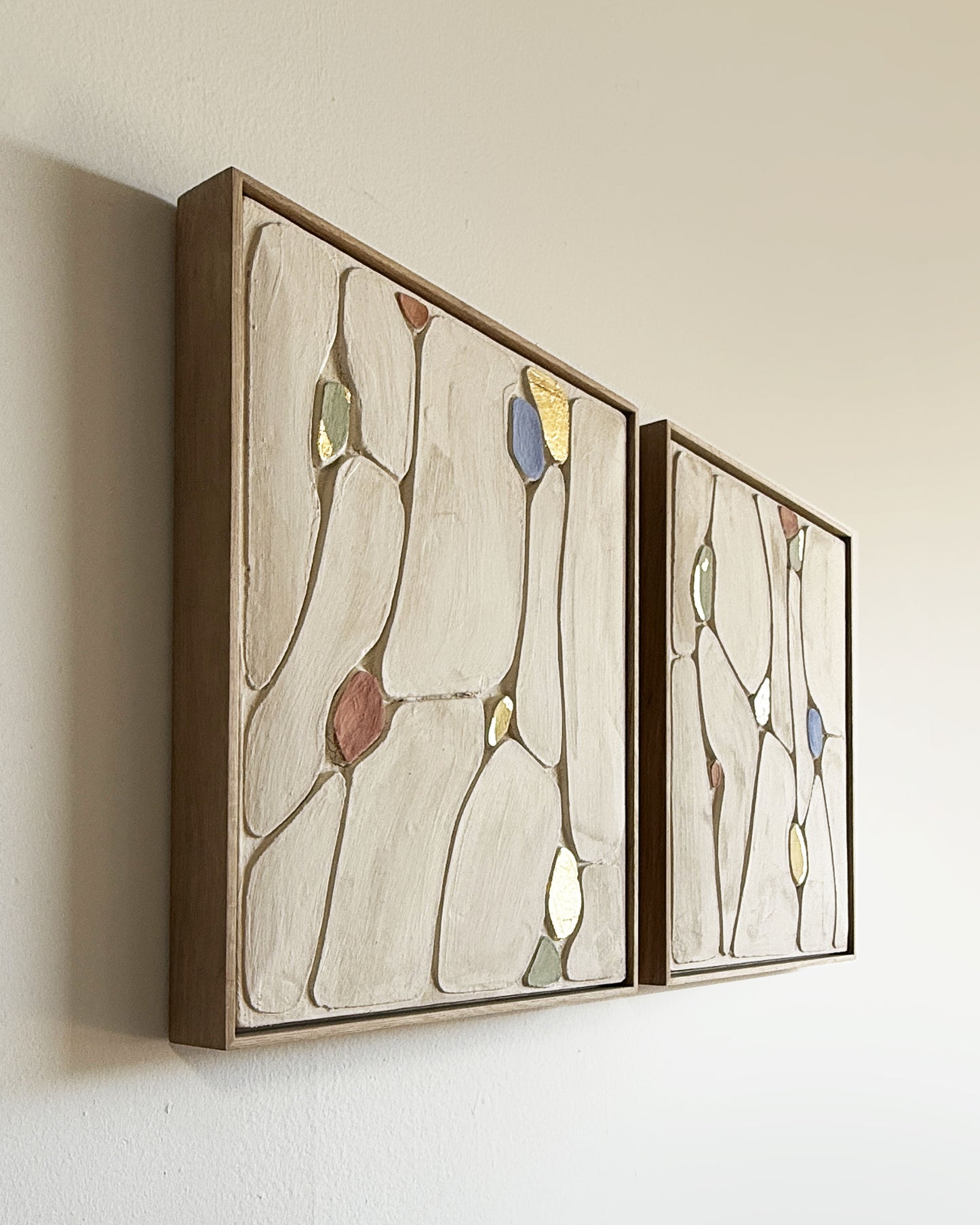 Flowing Pebbles 1 - Diptych