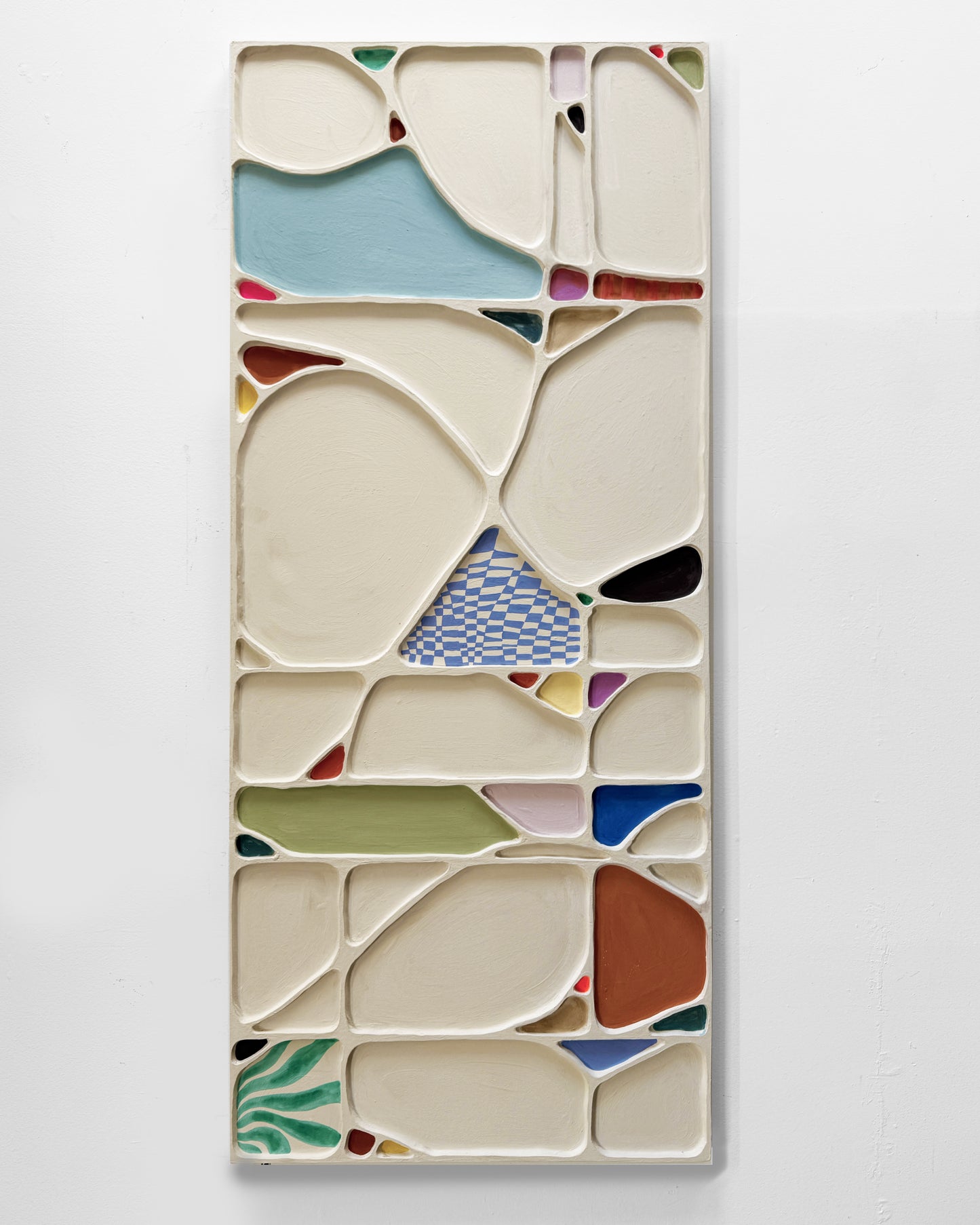 Viernes: Mixed Media Bas Relief 84" x 36" (213 cm x 91.44 cm)