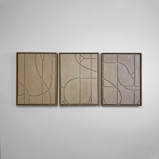 Convergence 7 - Triptych - Beatriz Salazar Art