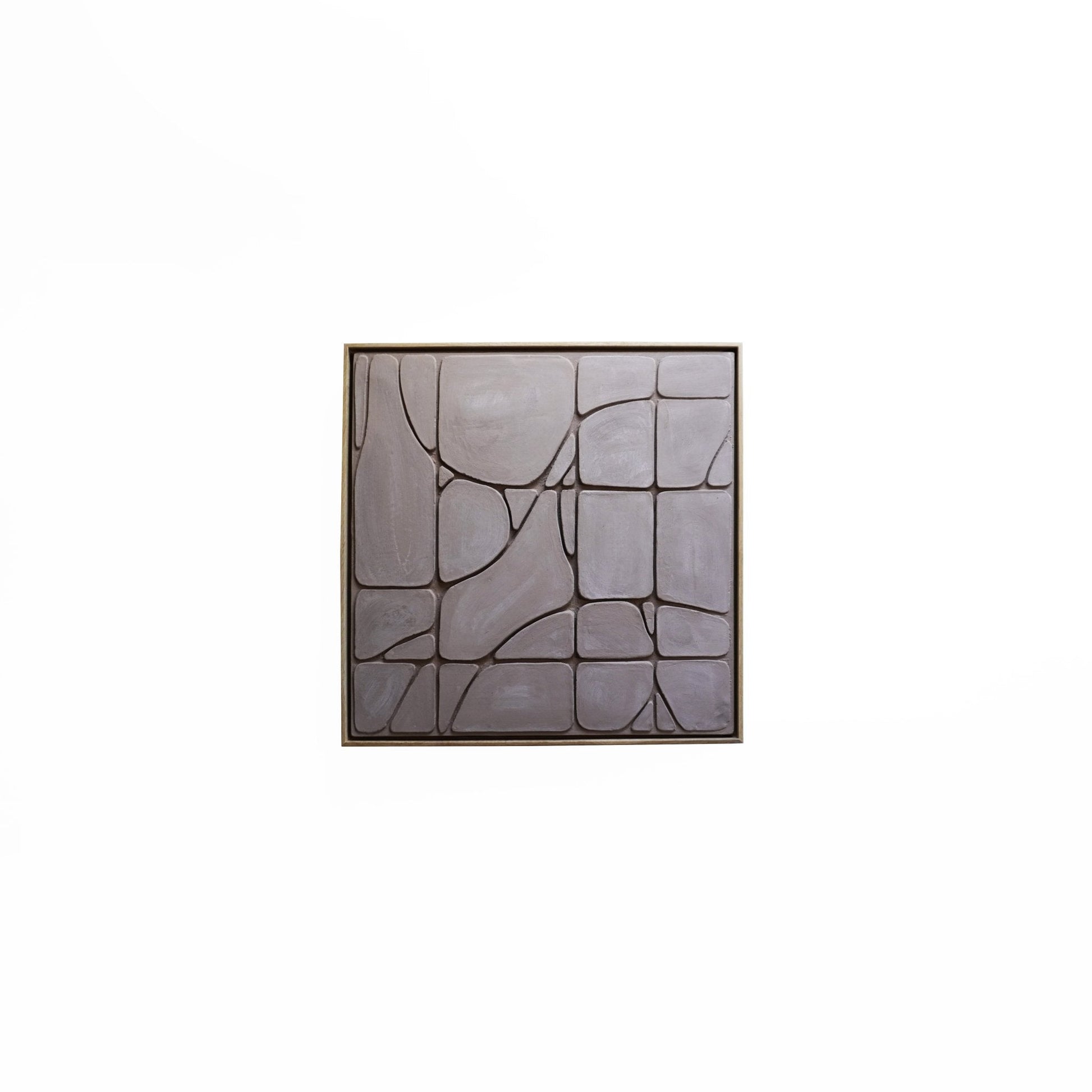 Drift 2 : Concrete Bas Relief 24" x 24" (61 cm x 61 cm) - Beatriz Salazar Art