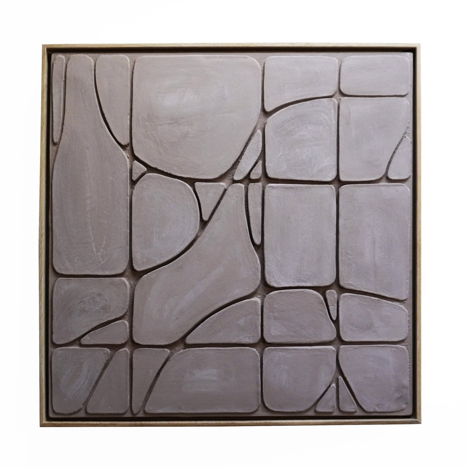 Drift 2 : Concrete Bas Relief 24" x 24" (61 cm x 61 cm) - Beatriz Salazar Art