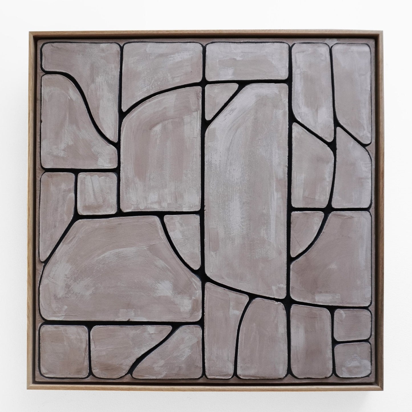 Space 2: Concrete Bas Relief 24" x 24" ( 61 cm x 61 cm) - Beatriz Salazar Art