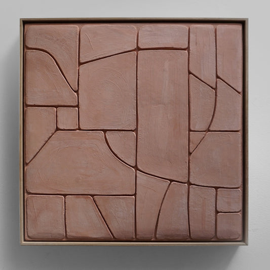 Space 3: Concrete Bas Relief 24" x 24" ( 61 cm x 61 cm) - Beatriz Salazar Art